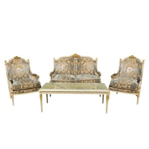 Louis XVI Style Living Room - 4 Pieces