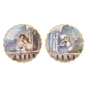 Limoges - Pair Of Porcelain Plates