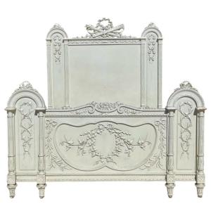 Louis XVI Style Lacquered Bed