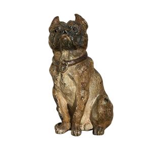 Rare Vienna Bronze Geschützt, Seated Bulldog/bulldog