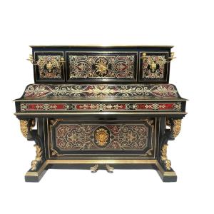 C. Heitz Lyon - Napoleon III Piano In Boulle Marquetry