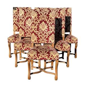 Set Of 6 Louis XIV Style Chairs