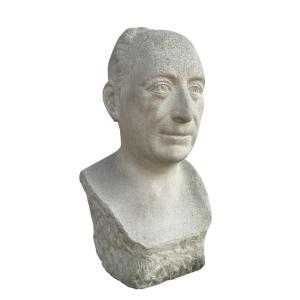 H. Hanniet - Stone Bust, Self-portrait 1965