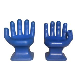 Pair Of Rmic Blue Hands Chairs 