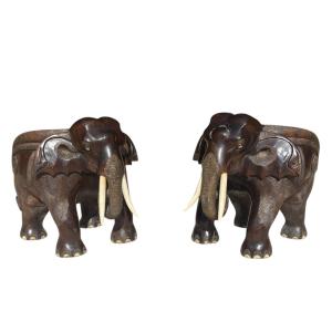 Pair Of Elephant Armchairs