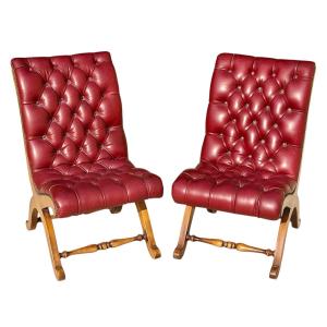 Valenti - Pair Of Slipper Chairs 