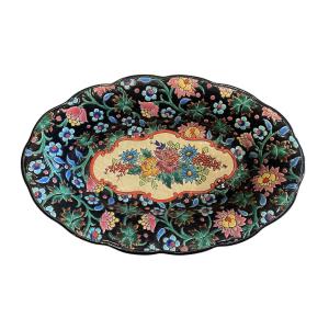 Longwy - Deep Enameled Dish 