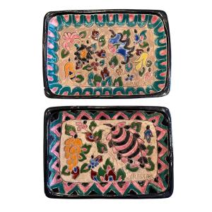 J. Massier - Pair Of Vallauris Trinket Trays