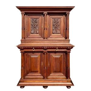 Renaissance Style Walnut Buffet 