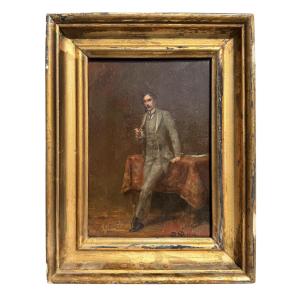 Alphonse Pellet - Self-portrait 