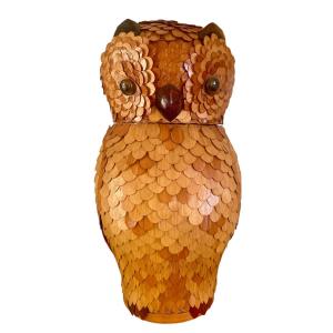 Shanghai Owl Wicker Basket