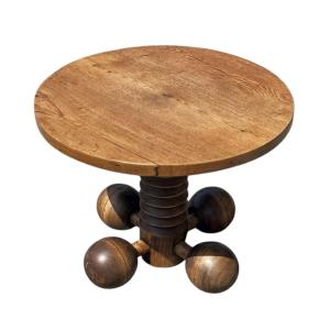 Charles Dudouyt - Pedestal Table / Coffee Table