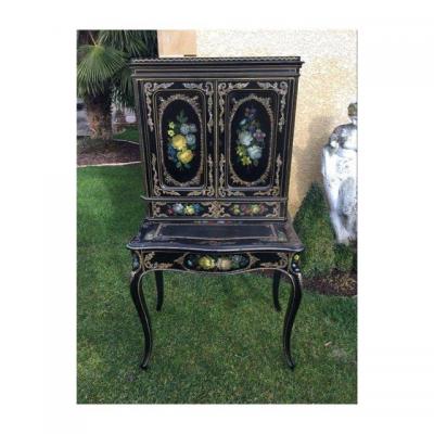 Napoleon III Bonheur Du Jour / Little Cabinet - XIXth