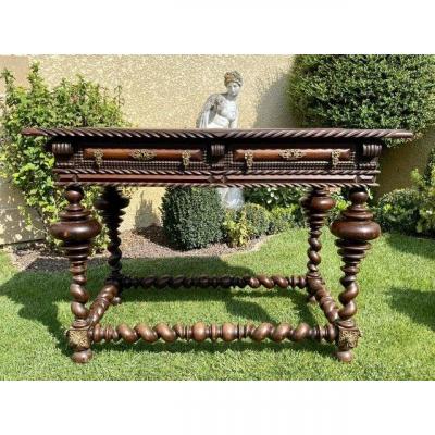 18th Century - Portuguese Rosewood & Bronze Table