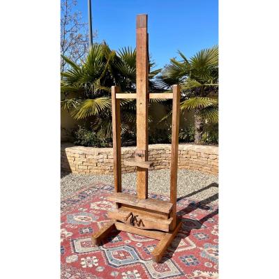 Double Crank Oak Easel - Nineteenth