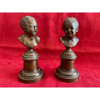 Bronzes John Who Laughs, John Who Weeps