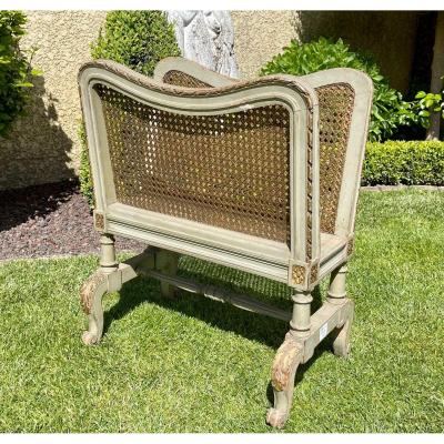 Laquered & Caning Magazine Rack Style Transition