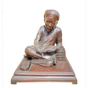 Meiji Period - Bronze « literate Writing »