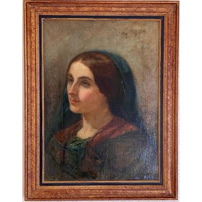 Portrait Of Woman, Oil On Canvas