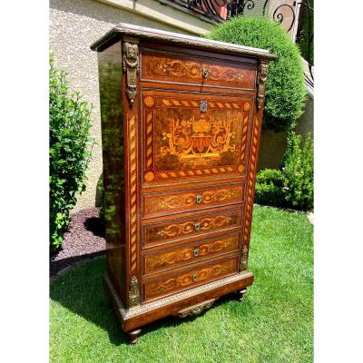 Secretary Napoleon III In Marquetry