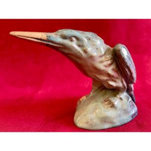Vallauris Massier - Ceramic Kingfisher 