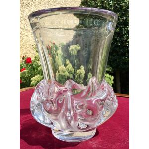 Daum Nancy France - Crystal Vase Model Sorcy 