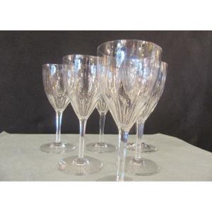 Baccarat Crystal 4 Water Glasses Genova Model