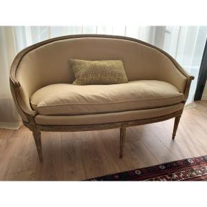 Trash Sofa In Patinated Wood. Pierre Frey House Fabric