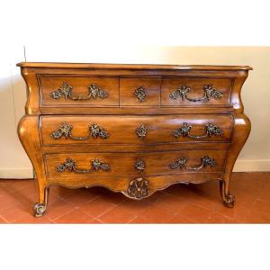 Louis XV Style Tomb Commode With 5 Drawers