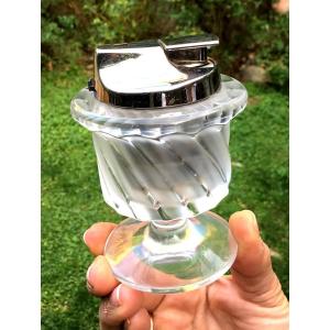 Lalique France Table Lighter Signed Under The Base