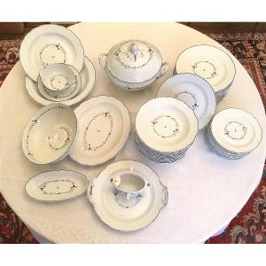 Bernardaud Limoges. Hortense Porcelain Dinner Service 