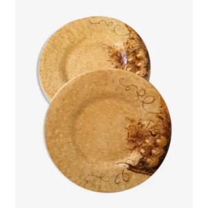 Italian Earthenware Table Service Decorated With Bunches Of Grapes