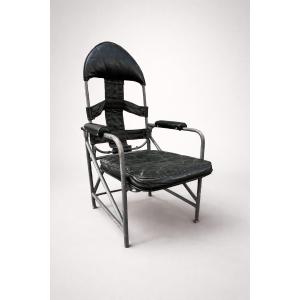 Junkers Airplane Chair In Aluminium And Leather, Germany, 1930s.