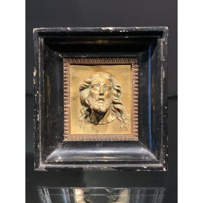 Barber, Head Of Christ In High Relief, France, Ca. 1800.