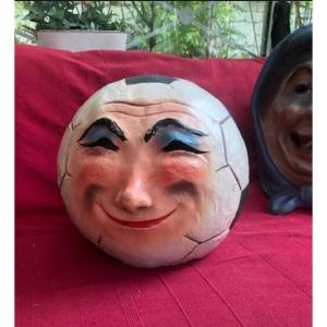 Head Carnival Paper Mache Football Ball
