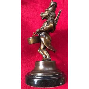 Military Dog With Drummer