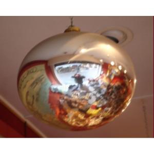 Silver Glass Balls Puffs Number 5