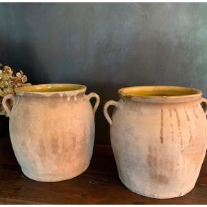 Pair Terracotta Pots