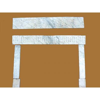 Louis XVI Carrara Fireplace