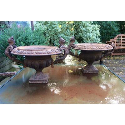 Pair Of Nineteenth Cast Iron Sinks