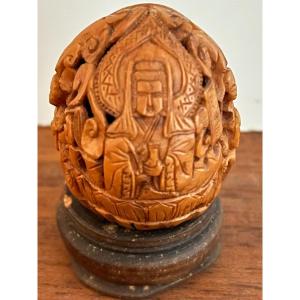 Carved Walnut - Buddhist Altar