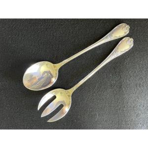 Christofle Marly Salad Servers Set