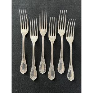 Christofle 6 Large Forks Marly Model