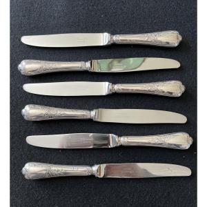 Christofle 6 Small Knives Marly Model