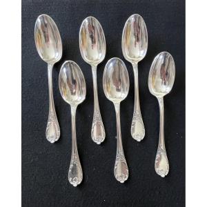 Christofle 6 Soup Spoons Marly Model