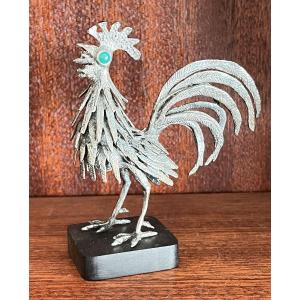 Pierre Toulhoat (1923-2014) Silver Rooster Subject 