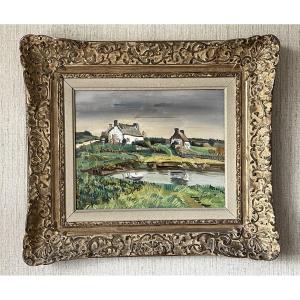 Edmond Ceria, The Veil Of Vour, Oil On Canvas