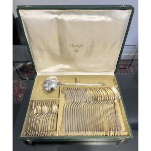 Christofle Cutlery Set – Spatours Pattern – 37 Pieces
