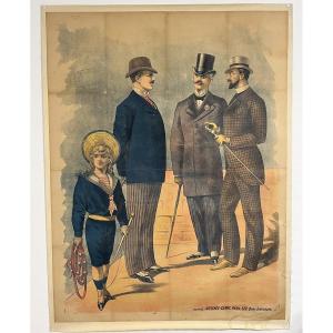 Large Original Poster 1890 – Camis Paris Posters – Belle époque Fashion – Linen-backed 