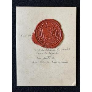 Large Wax Seal XVI Th Century